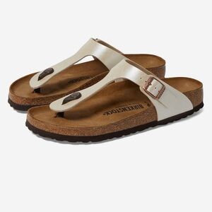 Birkenstock Gizeh - Graceful Pearl White Birko-Flor